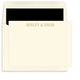 Tall Serif Name Flat Note Cards - Raised Ink Image 4 of 5